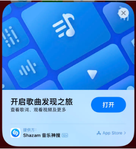 洞口苹果14维修站分享iPhone14音乐识别功能使用方法 