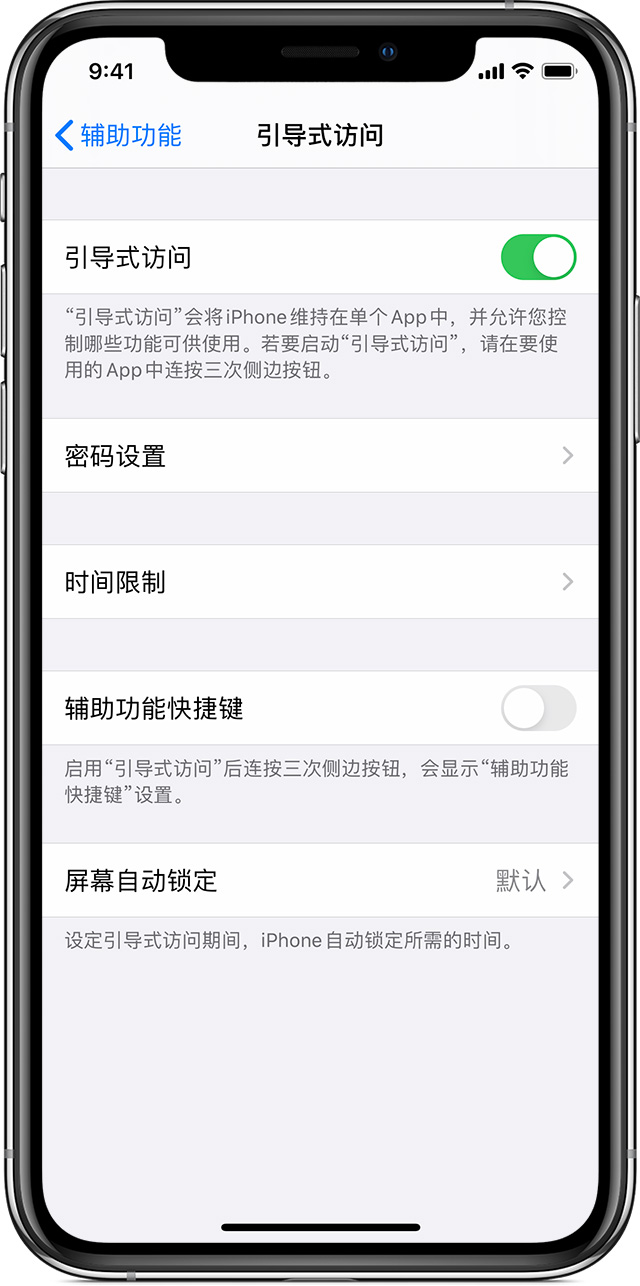 洞口苹果手机维修分享如何在 iPhone 上退出引导式访问 