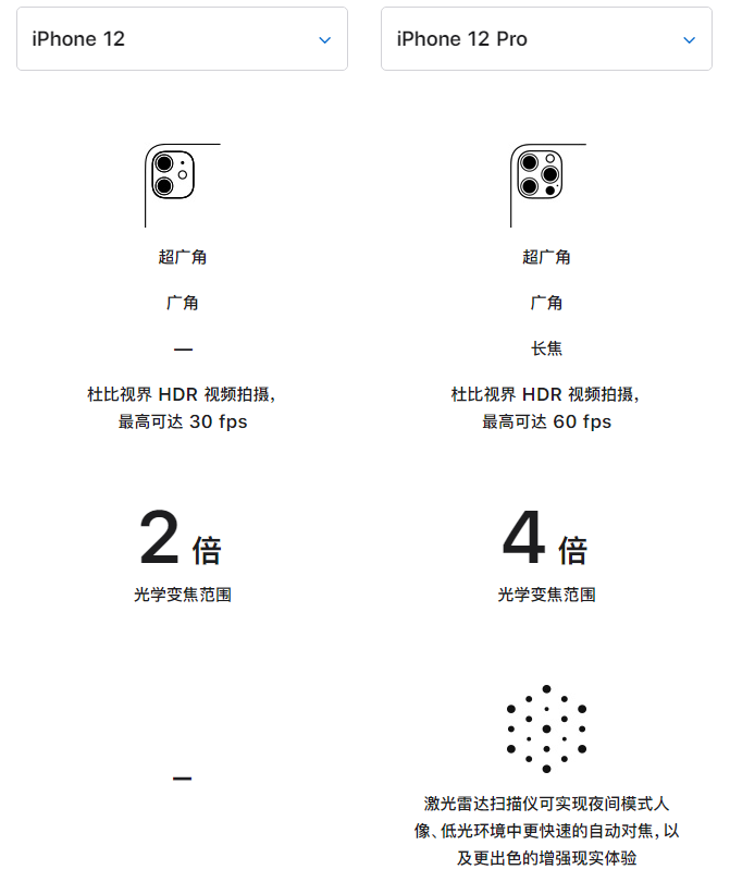 洞口苹果手机维修分享苹果 iPhone 12 与 iPhone 12 Pro 选哪款 